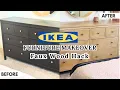 DIY Faux Wood IKEA Furniture Hack you ll want to try