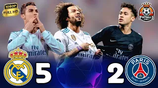 أفضل لاعب في العالم كرستيانو رونالدو يسحق نيمار ومبابي ريال مدريد 5 2 باريس سان جيرمان FHD 