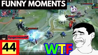 THEMOVES 44 •FUNNY MOMENTS• WTF Mobile Legends  CRAZY AND EPIC MOVES CAUGHT GAMEPLAYS.