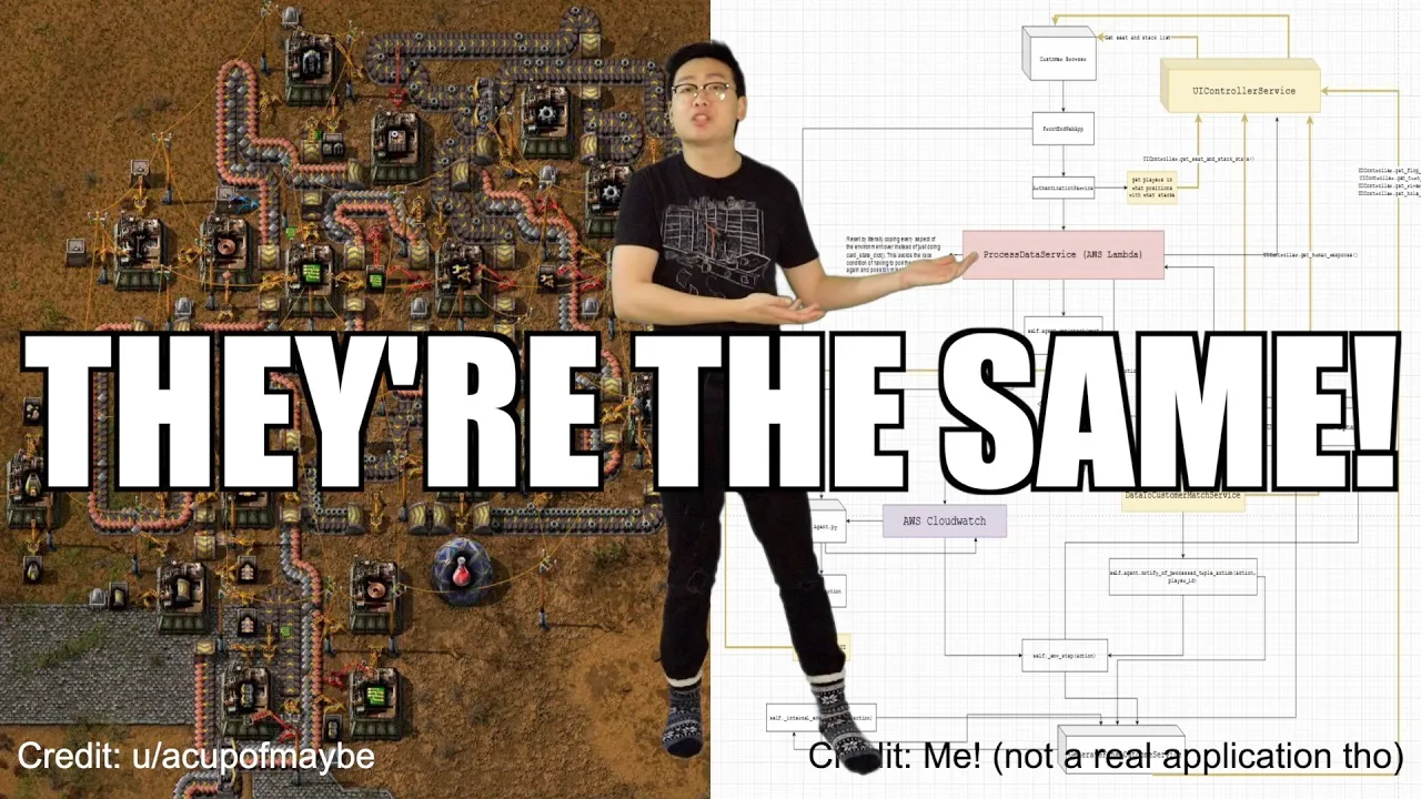 Cover image for Factorio vs. Software Engineering: Automation, Scaling, and Traffic Management