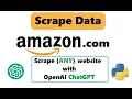How to scrape amazon product data using chatgpt web scraping using OpenAI ChatGPT