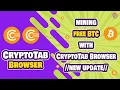 New Update Mining Free BTC with CryptoTab Browser Simple Tutorials