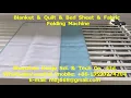 Blanket Quilt Bed Sheet Fabric Folding Machine With Packing