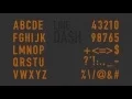 Line Dash Animated Typeface