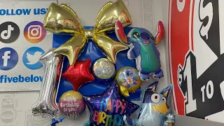 Five below balloons display