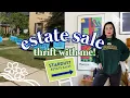 Come ESTATE SALE shopping with me Thrift with me HAUL