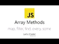 Array Methods in javascript map filter find every some Arabic