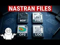 MSC Nastran File Types Explained BDF F06 OP2 and More