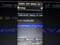 for Loop print square of numbers in Python