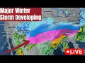 WATCH LIVE A Crippling Ice And Snowstorm Will Develop For The Weekend
