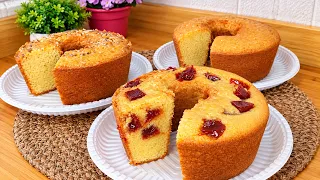 COM 1 RECEITA FAÇA 3 BOLOS - APENAS 4 OVOS RENDEM 3 BOLOS DELICIOSOS DE FUBÁ -TUDO NO LIQUIDIFICADOR