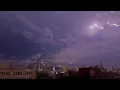 Intense Early AM Thunderstorm Minneapolis Close CG Lightning Strikes Hail 25 MN