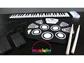 Rock and Roll It Flexible Roll-Up Drum Kit Piano from Mukikim