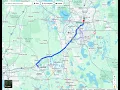 Fastest route from Lakeland Florida to Orlando Florida