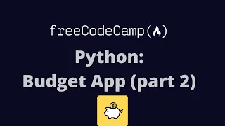 FreeCodeCamp Python Project Budget App Part 2