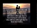 Download Lagu It Hurts To Love Someone And Not Be Love In Return