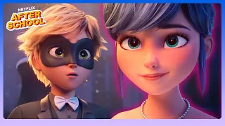 Ladybug Cat Noir S First Kiss Miraculous Ladybug Cat Noir The Movie Netflix Family 