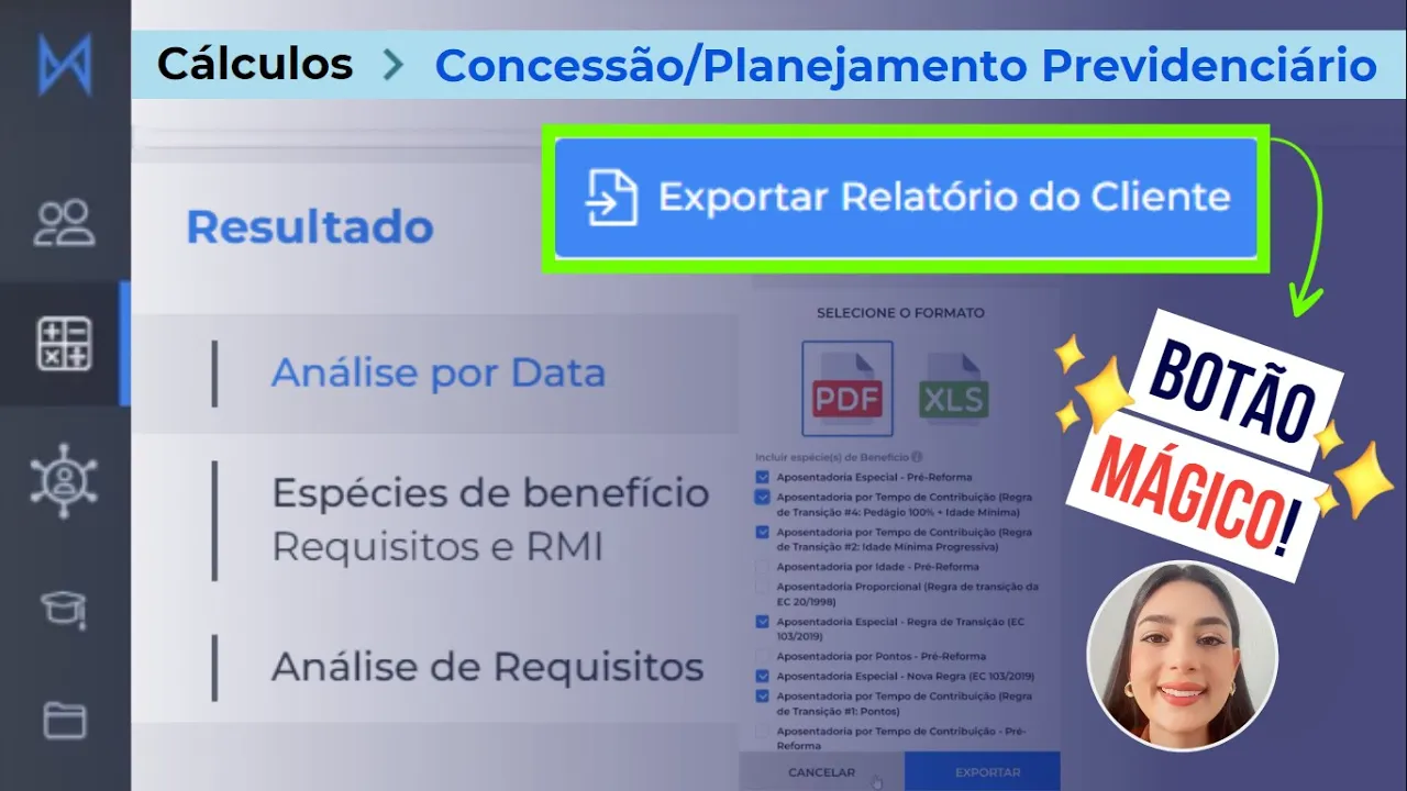 Miniatura do vídeo: Relatórios previdenciários que vão deixar seu cliente encantado - e facilitar o seu trabalho!