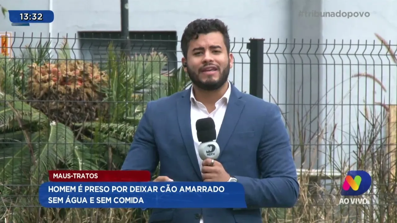 Maus-tratos: homem é preso por deixar cão amarrado sem água e sem comida