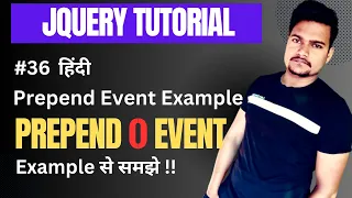 Jquery prepend method with example Part - 36