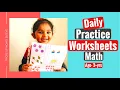 Daily Practice Math Worksheet For Super Effective Handmade Worksheets For 3-4yr Olds