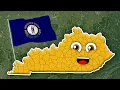 Kentucky - Geography Counties 50 States of America