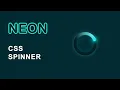 CSS Neon Light Loading Spinner CSS Animation Effect DS Code