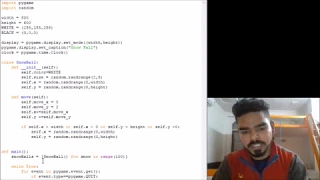 Python Challange Creating a snowfall GUI using Python Pygame