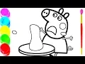 Bath Song Nursery Rhymes for Kids and Babies Peppa Pig Coloring Pages