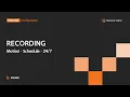 Set Up Recording Motion Schedule Continuous Modes BLAZE Hanwha Vision