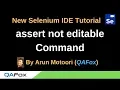 New Selenium IDE - Part 44