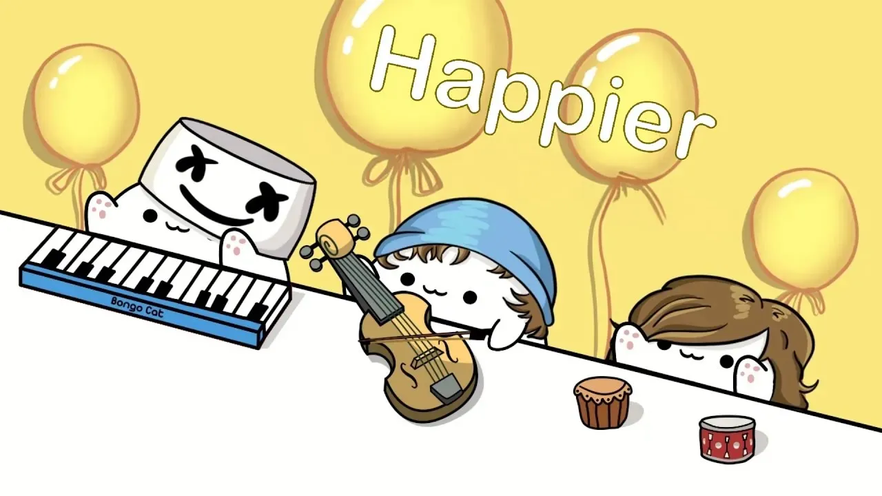 Bongo Cat - Happier (Cover Version) 🎧