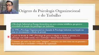 Introdução à Psicologia Organizacional e do Trabalho