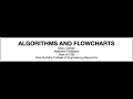 EST102 ALGORITHM AND FLOWCHART