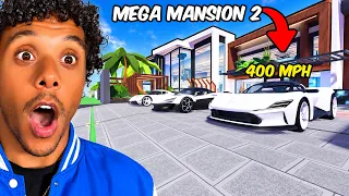 I Built The CLIFFSIDE MANSION In MEGA MANSION TYCOON 2!!