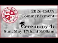 2026 CSUN Commencement Sunday May 17 at 8 00am