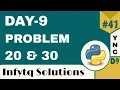 InfyTQ Programming Fundamentals Using Python Day 9 Practice Problems