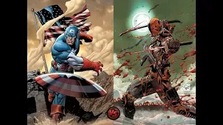 captain america vs deathstroke ft superman