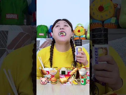 하이유의 편의점 음식 라면 먹방ㅋㅋ Korean Convenience Store Food Mukbang EATING SHOW #shorts | HIU 하이유
