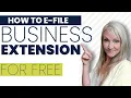 How to E-file a Business Extension for FREE - for Multi Member LLCs Partnerships and S-corporations