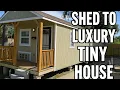 From Shed to Luxury Tiny Home 12x40 Cabin Conversion in Houston TX