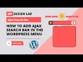 How to add ajax search bar in the wordpress menu Ajax Search lite