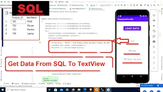 Android Tutorial Display Data From SQL To TextView in Android swift learn