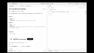 2413 Smallest Even Multiple Fundamentals Math Based Leetcode