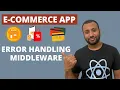 E-commerce MERN Project Bangla Tutorial 8 Express Error Middleware