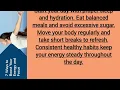 7 Ways to Boost Energy and Focus Simple Daily Habits for Productivity