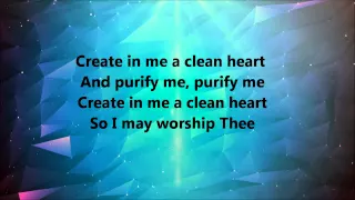 donnie mcclurkin create in me a clean heart lyrics