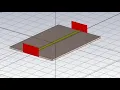 Matched 50 ohm parametric microstrip line in CST