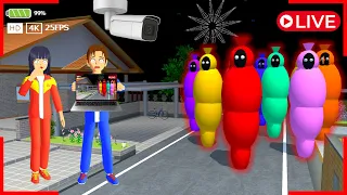 🔴 YUTA MIO PANIK TAKUT CCTV LIVE REKAM PENAMPAKAN POCONG RAINBOW 😱 SAKURA SCHOOL SIMULATOR