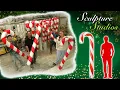 Giant Candy Cane Decorations by Sculpture Studios